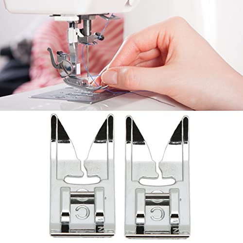 Juego de 2 pies prensatelas universales para máquina de coser miniatura 3