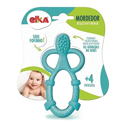 Elka Mordedor Escovinha Azul/Roxo