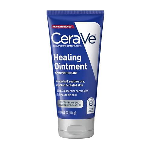 Cerave heilende Salbe 5 oz mit Hyaluronsäure und Ceramide zum Schutz und beruhigender rissiger, kassierter Haut