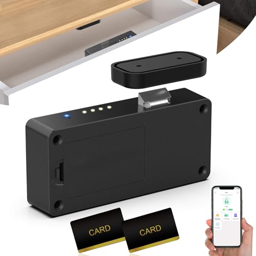 eLinkSmart Smart Cabinet Lock, Hidden No Drill Adhesive Magnetic Baby Proofing Child Proof Drawer