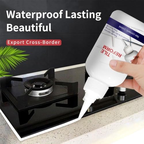 Image of COVACURE Tiles Gap Filler Waterproof Sealant | White Cement Tube To Fill Tiles Gap | Tile Gap Filler Tube For Kitchen & Bathroom | Grouting Paste For Tiles | Gap Filler For Wall And Joints (1, 280 ML)