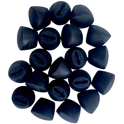 Kitchen Sink Rack Feet 20 Pack | Replacement for Kohler Rack Feet Part 84544-0 | Feet for Sink Grid by ROOM STARTERS (20 Pack, Black)