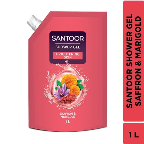 Image of SANTOOR SHOWER GEL SAFFRON & MARIGOLD 1L