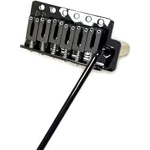 10.5mm Electric Guitar Bridge Vacuum Black 6 Point tremolo bridge Stainless Steel Saddles Plate Brass Block Electric Guitar Bridge 6 String Start Stratocaster