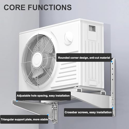 Soporte mini split para fachadas limpias y seguras en casa 4