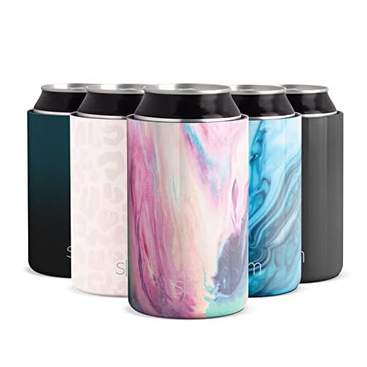 Simple Modern Standard Can Cooler for Beer, Soda, Sparkling Water | Vacuum Insulated Stainless Steel Drink Sleeve Holder Gift for 12oz Regular | Ranger Collection | Opal Tide