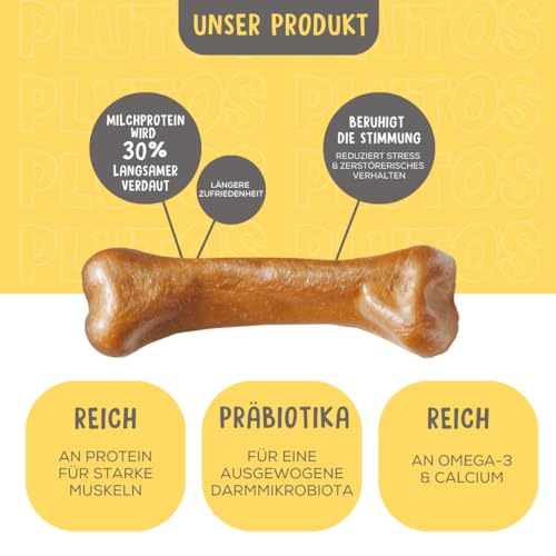 Käse und Huhn Kauknochen für Hunde | Käseknochen Hund aus Käse und Huhn | Langanhaltende Kausnacks für Hunde jeder Größe | Käsestangen | Gesunde Hund Knochen für Zahnpflege und Kauspaß