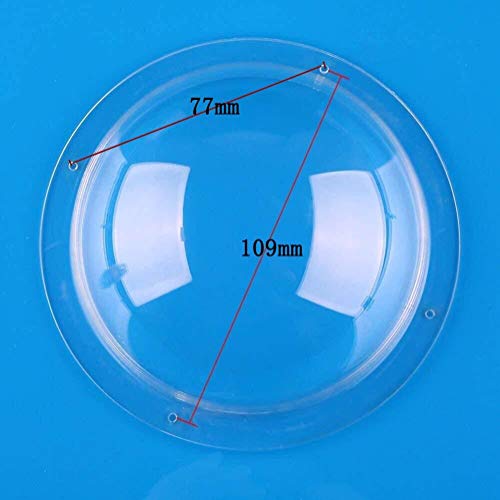 Image of Diameter 3 inch(80mm) /4 inch(100mm) /6 inch(150mm) w / 4 Holes Acrylic Dome Flange Clear Plastic Hemisphere Indoor /Outdoor CCTV Replacement Camera Cover Security Housing