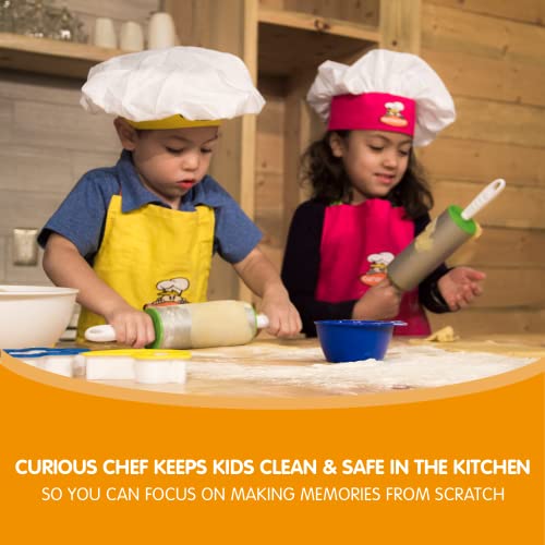 Curious Chef Children's 11-Piece Pink & Green Chef's Kit #TOP5