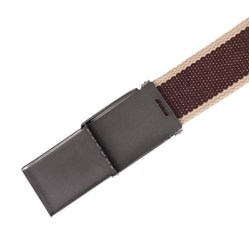 Image of Mile High Life Canvas Web Belt | Cut to Fit Up to 52 inch | Flip-Top Matte Silver Nickel Buckle 12 Colors