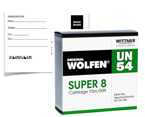 Wolfen Film négatif B+W Super 8 pour immortaliser vos souvenirs de famille