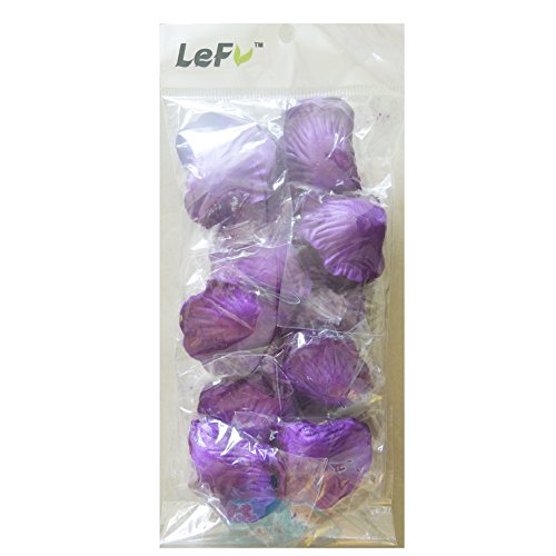 Lefv™ 1000Pcs Silk Rose Petals Artificial Flower Wedding Party Vase Decor Bridal Shower Favor Centerpieces Confetti Decorations (40 Colors For Choice)- Dark Purple #TOP3