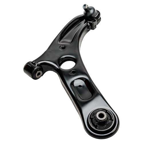 Image of Detroit Axle - 8pc Front End Control Arms Kit for 2011-2016 Hyundai Elantra Coupe 2012-2017 Veloster Elantra GT, 2 Lower Control Arms w /Ball Joints 4 Tie Rods 2 Boots 2013 2014 2015 Replacement