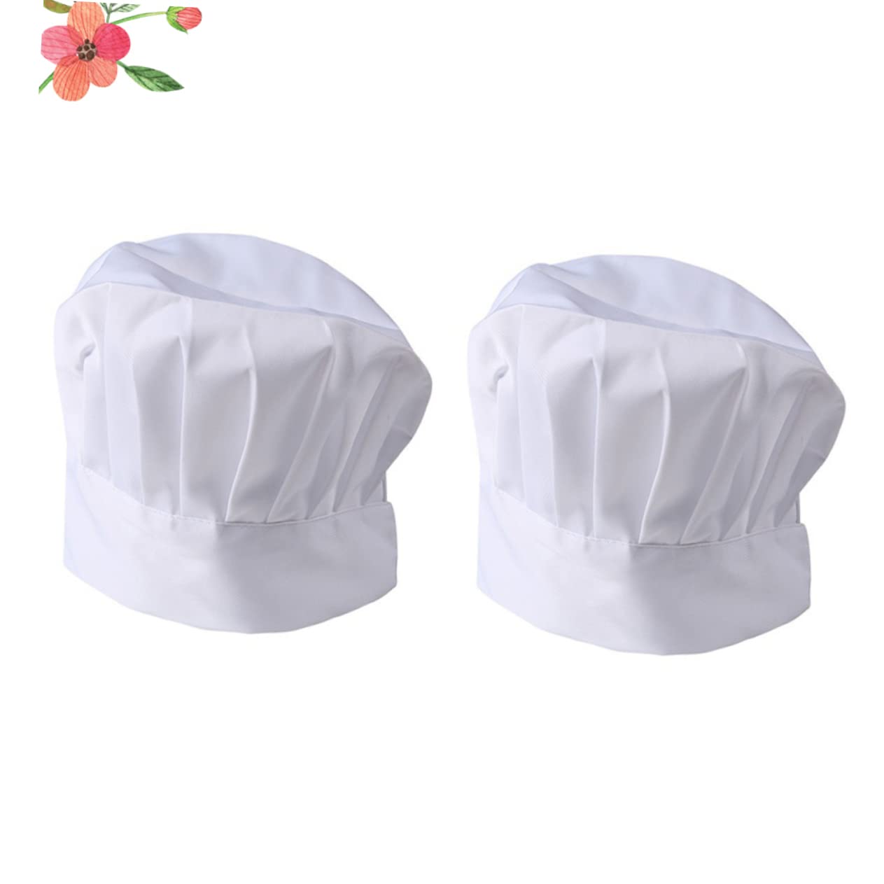 2kawałki Czapka Kucharza Szt Regulowana Czapka Antypollucyjna Elegancki Design Do Restauracji i Barów Oddychający Materiał Idealna Dla Kucharzy i Pracowników Gastronomii