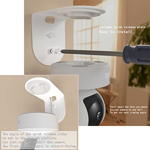 Zwolf-Metal-Wall-Mount-for-Kasa-Indoor-PanTilt-Smart-Security-Camera-Upside-Down-or-Upright-Your-Camera-on-Any-Wall-You-Want-Get-Any-Viewing-Angles-NOT-Included-Camera-Pack-of-2