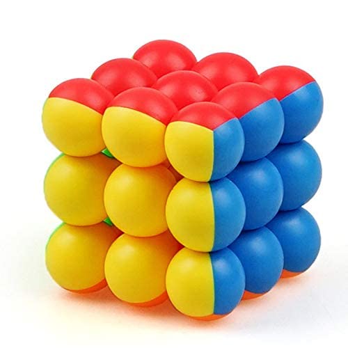 Image of Magic Cube Smoothly Stickerless High Speed Magic Cube for Kids,Speedy Stress Buster Brainstorming Puzzle Game Mind Games,Puzzle Cube for 14 Years and Up,Multi (Bubble Cube 3x3)