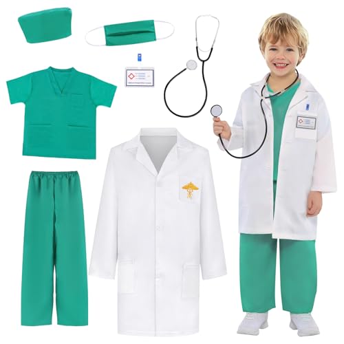 Mineup Arzt Kostüm Kinder, Arztkittel Kinder, Arztkoffer Kinder Kostüm...