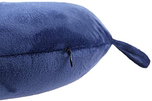 Image of GDEOUP Travel Pillow - Memory Foam Neck Pillow Support Pillow,Luxury Compact & Lightweight Quick Pack for Camping,Sleeping Rest Cushion (Navy Blue)