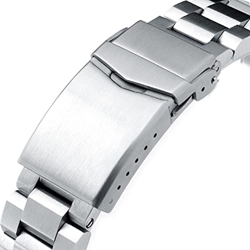 Miltat 20Mm Hexad Ii Watch Band Compatible With Omega Seamaster 41Mm Models Brushed #TOP1