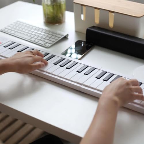 Piano électronique Pliable, Clavier électronique Multifonctionnel à 61 Touches avec Affichage Led, Batterie Intégrée, Instrument Musique Portable, Piano Numérique avec Sac Transport Débutants - Les Beatles, Paul McCartney, John Lennon, RIngo Starr, George Harrison Piano électronique Pliable, Clavier électronique Multifonctionnel à 61 Touches avec Affichage Led, Batterie Intégrée, Instrument Musique Portable, Piano Numérique avec Sac Transport Débutants – Image 8
