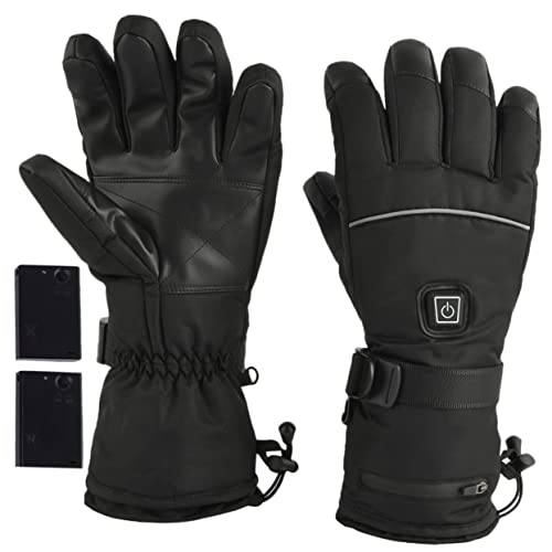 Mikinona 1Pair Heated Gloves for Women and Men Temperature Electric Hand Warmers Touchscreen Thermal Gloves for Skiing Fishing Outdoor Sports Without Battery