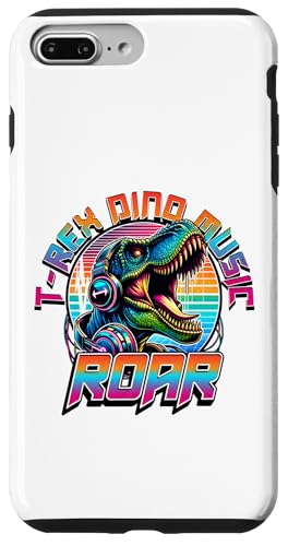 Roaring T Rex Music Headphones Pop Illustration �X�}�z�P�[�X iPhone 7 Plus/8 Plus �p
