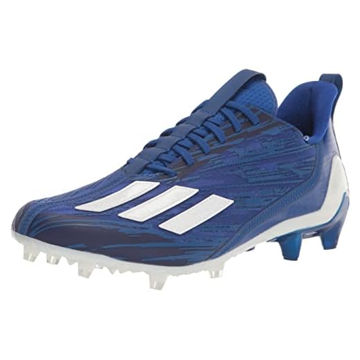 adidas Men's Adizero Football Shoe, Team Royal Blue/White/Team Royal Blue, 10