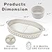 Baby Changing Basket, Foldable Portable Changing Pad, Moses Basket for Newborn, Changing Table Topper for Dresser, Cotton Rope Diaper Caddy for Travel&Nursery, Waterproof Foam Pad Cover, Off-White