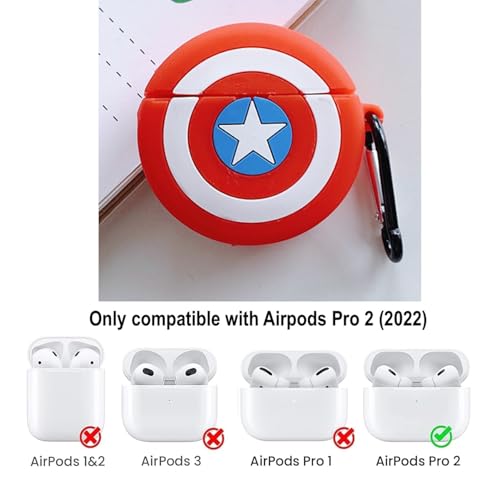 Image of YODI Case Cover for Airpods Pro|Pro 2|Airpods Pro 3|Airpods 4 Pouch, Silicone Cases with Cleaner Kit 360 Drop Protection,Shock-Resistant ((C-America), Airpods Pro /Pro 2)