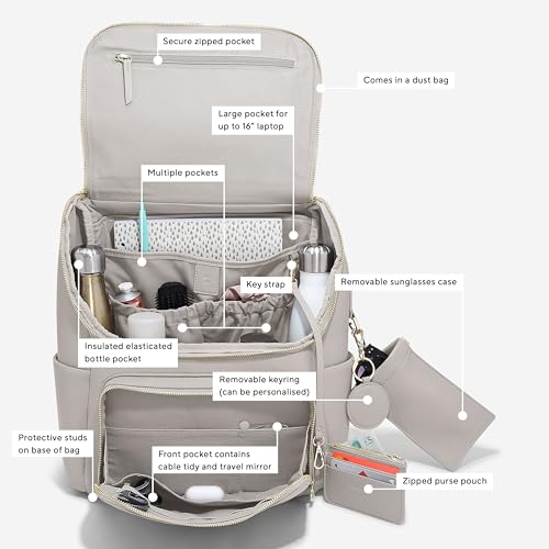 Sac à dos de luxe Taupe Stackers idéal pour ranger vos affaires
