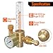 BETOOLL Argon/CO2 Mig Tig Flow Meter Gas Regulator Gauge Welding Weld, CGA580 Inlet Connection