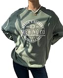 TAIUICY Women Causal Maternity Nursing Sweatshirt Comfort Friendly Zip Breastfeeding Pullover Tops Mama's Boobery Sweater(L, Green)