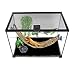HERCOCCI 2 Pack Reptile Carpet, 39’’ x 20’’ Terrarium Bedding Substrate Liner Reptile Cage Mat Tank Accessories for Bearded Dragon Lizard Tortoise Leopard Gecko Snake (Black)