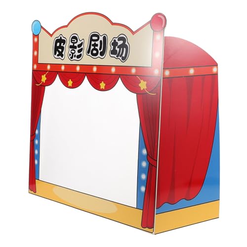 SUPVOX Shadow Puppet Theater Stage for Kids Storytelling Props for Kindergarten Portable Play Set for Family Shows and Creative Activities