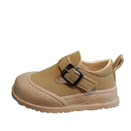 Botas de invierno a prueba de agua planas para mantener el calor, zapatos cómodos para niños pequeños, Khaki, 21 EU