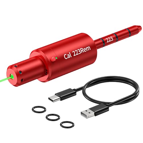 Vantara Laser Training Cartridge Bore Sighting - Upgraded Dual Purpose Magnetic Green Laser Dry Fire Bullet Sight Bore Sighter for Cal 223Rem Dry Fire Training System