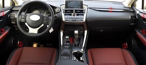 Kit carbone pour masquer rayures console Lexus NX 14-17 - 2