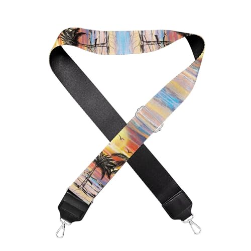 Image of GLENLCWE Hawaii Purse Straps Replacement Beach View Crossbody Bag Strap for Purses Adjustable Wide Shoulder Straps for Women Handbags