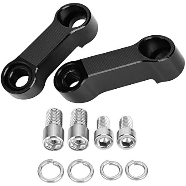 Adapter przedłużający do montażu lusterka motocyklowego, 10 mm 8 mm, zestaw adaptera lusterka motocyklowego, przedłużenie wspornika montażowego, lusterka lusterka motocyklowe uchwyt tylny+przedłużacz