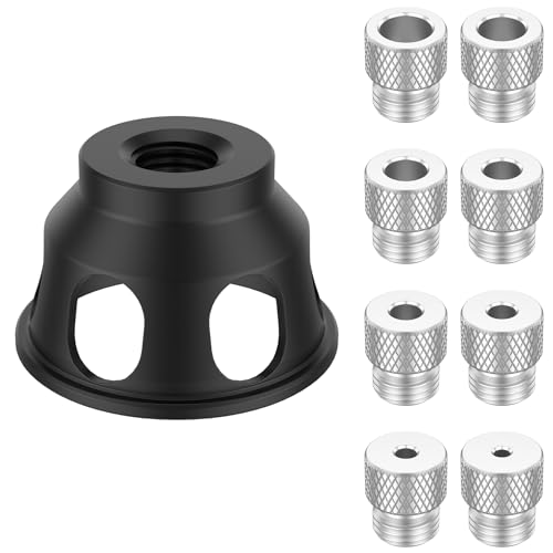 Image of 90 Degree Angle Drill Hole Guide Straight Hole Drilling Positioner Drill Bit Jig Self Centering Doweling Jig Aluminum Alloy Vertical Drill Guide with 3-10 mm Drill Bushings for Carpentry Tool