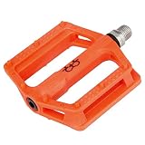 boruizhen Road Bike Platform Pedals Lightweight Nylon Bicycle Pedals 9/16 for Road Mountain Bike (Or