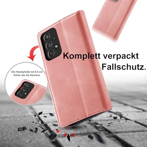 Housse Samsung Galaxy A72 en cuir synthétique rose de haute finition texturée - 2