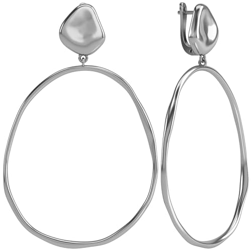 Boucles d'oreilles en argent 925 anti-allergies pour lobes sensibles et fragiles