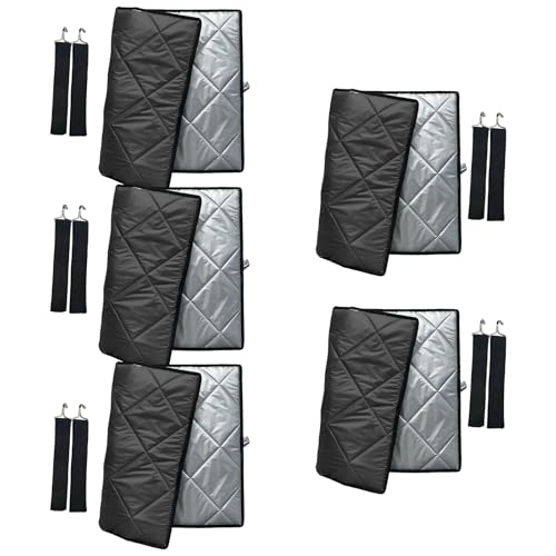 Sac isotherme repas lot de 5 en polyester argenté taille unique pour transport alimentaire