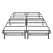 Amazon Basics Bed Frame with Storage, Foldable Metal Platform, Sturdy Steel, No Box Spring Needed, 14-inch High, Tool-Free Setup, Queen Size, Black