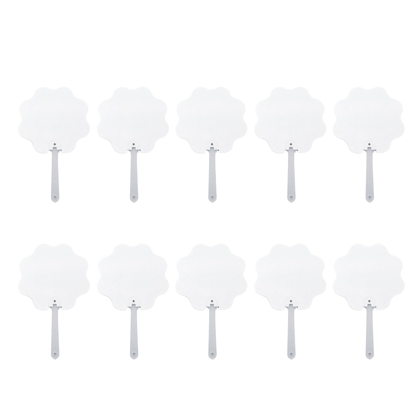 YROHGKPN Of 10 Double-Sided Sublimations Fan Ready for Personalizations for Gatherings and Celebration Double Sided Fan