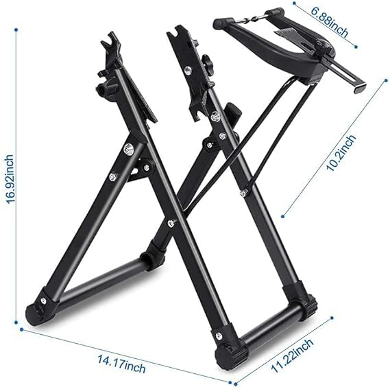 Yosoo Health Gear Fahrrad-Zentrierständer, Faltbar, Mechaniker-Ständer für Reparatur und Wartung, Werkzeug-Zubehör für zu Hause