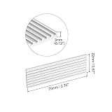 sourcing map 2 sztuki M.2 2280 Nvme SSD radiator z podkładką termiczną ze stopu aluminium, wysoka temperatura, zlewozmywak, zlewozmywak chłodzący, zlewozmywak do laptopa, 70 x 22 x 3 mm, biały