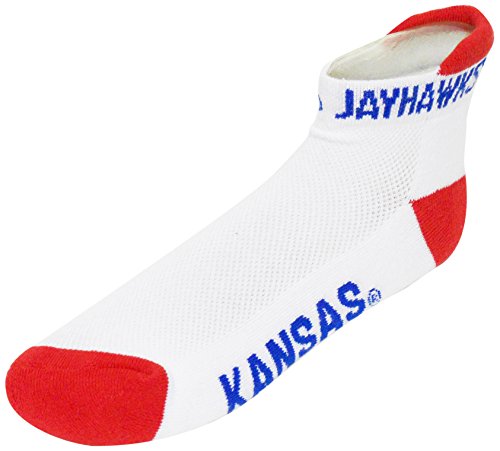 Donegal Bay NCAA Kansas Jayhawks Fersen-/Zehensocken, Jungen, rot, Einheitsgröße