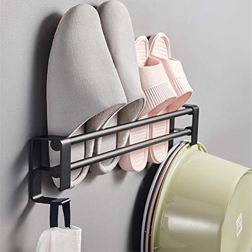 WUYING Multifuncional Sin Taladro Baño Marco De La Zapatilla Aluminio del Espacio Montaje En Pared Estante De Toalla Lavabo Estante Cover